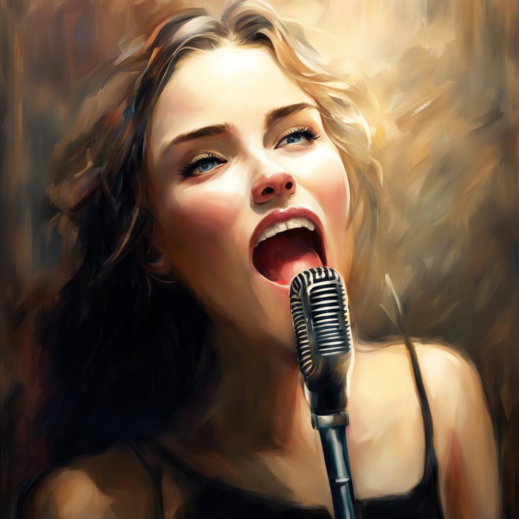Вообрази идею -- Красивая девушка поёт